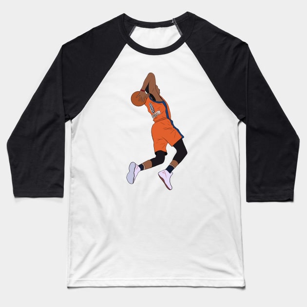 Russell Westbrook Tomahawk Baseball T-Shirt by RatTrapT33s